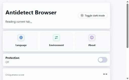 Antidetect Browser :: Configure browser fingerprint signals and proxy settings for privacy testing.