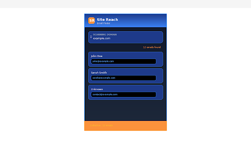 Site Reach - Email Finder :: Find and collect email addresses from any website with intelligent scanning.