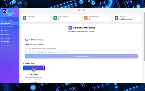 EZ Link Ladder :: AI-Powered LinkedIn Engagement on Autopilot