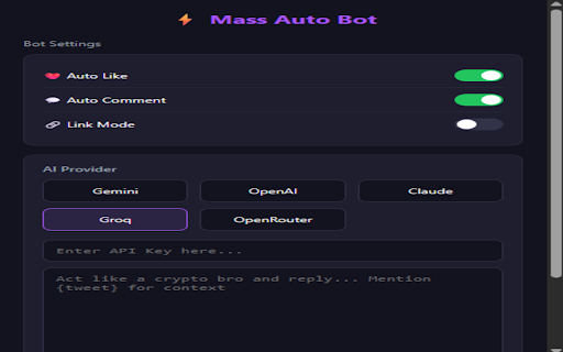 Mass Auto Bot :: Auto Like and Comment Bot for X