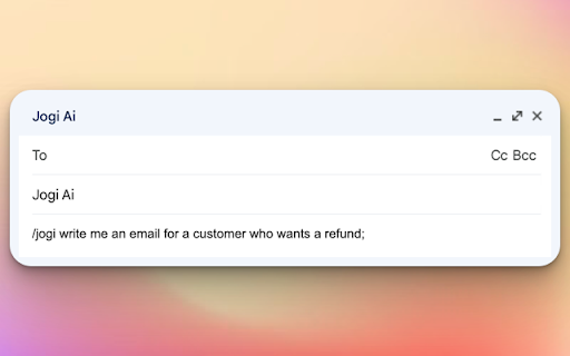 Jogi AI: Your Personal AI Assistant :: Use OpenAI to generate text, translate languages, and write code on any website.