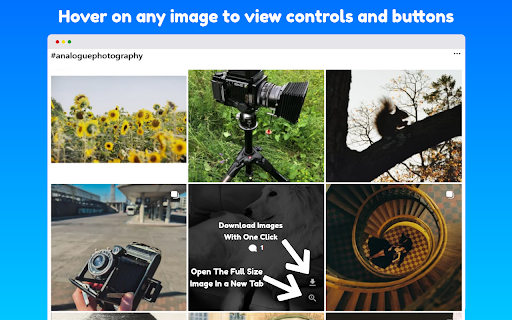Instagram Media Controls (For Videos,Photos & Stories) :: Adds Media Controls to Instagram like a Video scrubber and images zoom+download