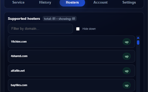 Deepbrid – Browser Extension :: Official Deepbrid.com browser extension. Access your account, manage downloads and detect supported links directly in your browser.