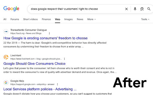 Gemi-no: Disable AI Overviews :: Google Gemini? More like Gemi-no. Disable AI Overview with udm=14 for clean search results. Simple and future-proof.