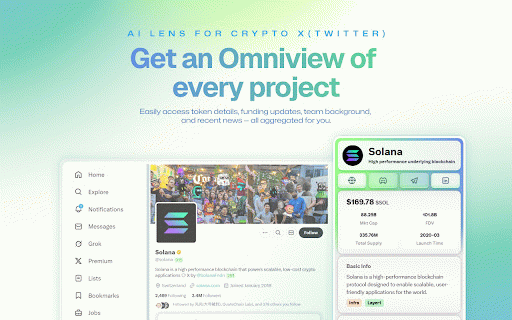 OmniCrypto — AI Lens for Crypto X(Twitter) :: Unlock the Power of Crypto Analytics,精准识别、深度洞察、快速决策 —— 你的最佳crypto数据分析工具!