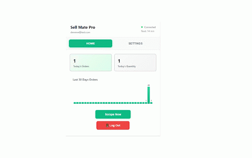 SELLMATEPRO-SELLER :: Auto-scrape Amazon Seller Central data every 15 minutes