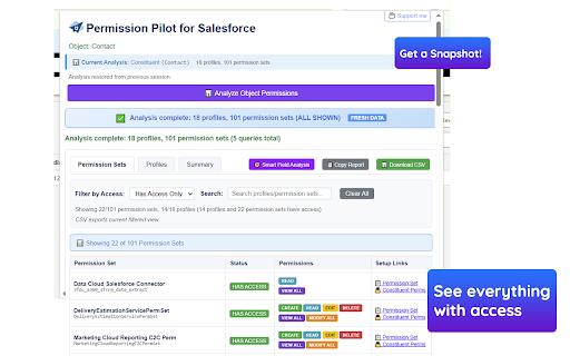 Permission Pilot for Salesforce :: Analyze Salesforce object permissions for System Administrators