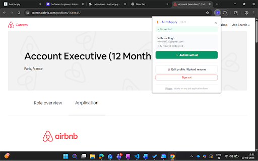 ApplyRight – Job Form Autofill :: AI That Finds Jobs Meant For You. ApplyRight fills name, contact, work history and common questions from your resume in one click.