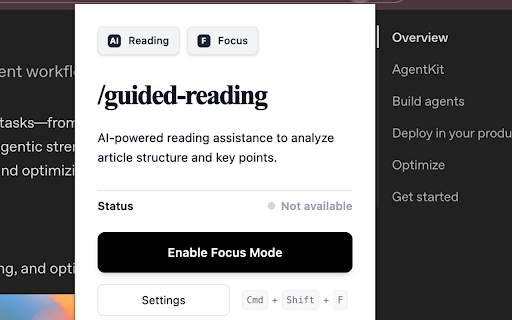 AI Guided Reading :: AI-powered reading layer that transforms articles into structured, easy-to-understand text