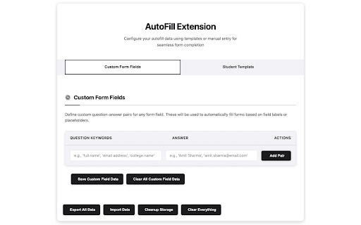 ApplyBuddy Smart Form Autofiller :: Intelligent form autofill extension that learns from your data.