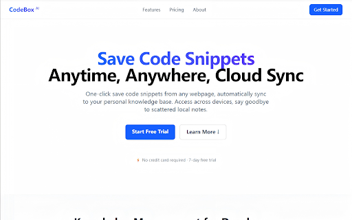 CodeBox-AI-Snippet-Saver :: Save code snippets from any webpage to your personal cloud library