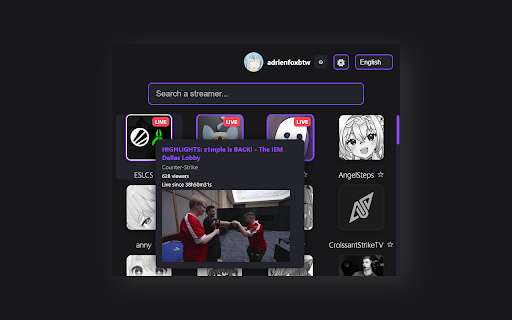TwitchBuddy :: TwitchBuddy lets you see who’s live and notifies you when your favorite streamers go live. Never miss a stream again!