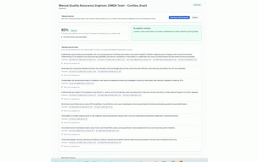 GoMatchToApply Assist :: Fills supported employer application forms from your verified GoMatchToApply profile. Submits only with your standing permission.