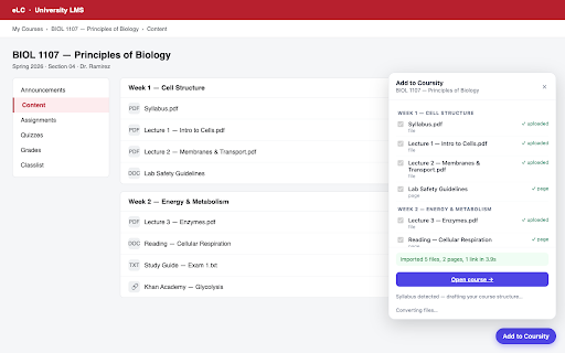 Coursity Capture :: Capture course content from your school site, YouTube, PDFs, and the web into Coursity with one click.
