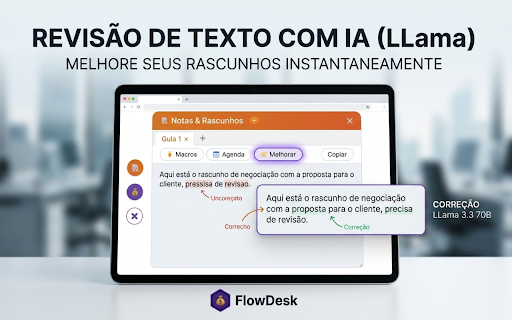 FlowDesk Suite Corporativa :: Seu HUB de Eficiência no HyperFlow
O FlowDesk é uma extensão para operadores de negociação do Grupo SER Educacional que utilizam a…