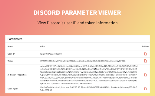 DISCORD PARAMETER VIEWER :: View the request parameters of discord.