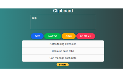 Colourful Clipboard :: A great Chrome extension that allows you to store your clips and bookmarks and easily copy and delete them with just a click. Take…