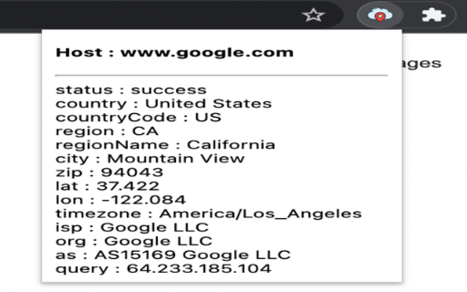 Hostinfo :: Fetch domain or IP address origin details using ip-api