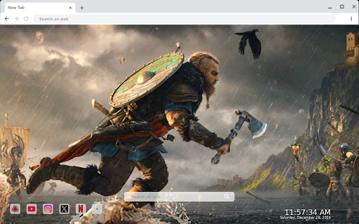 Assassin’s Creed Valhalla Eivor Live Wallpaper :: Transform your new tab with stunning HD live wallpapers of Eivor from Assassin’s Creed Valhalla for an epic experience.