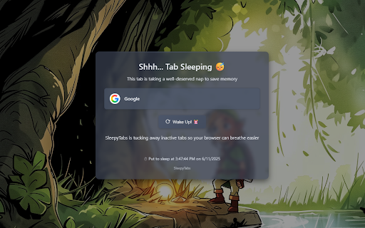 SleepyTabs :: Save memory by putting inactive tabs to sleep