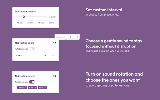 Chimely - Gentle Sound Reminder for Focus & Productivity :: Stay focused with gentle chimes. Customize your reminder intervals and sounds for a productive, mindful workflow.