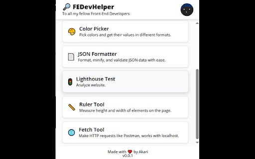 FEDevHelper :: A tools for front-end developers to enhance productivity and streamline workflows.