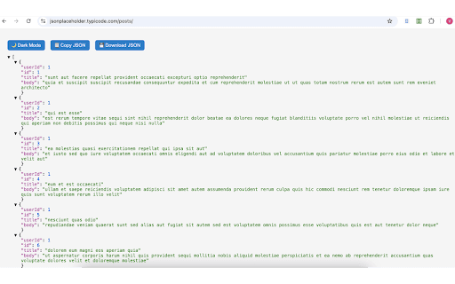 Auto JSON Formatter :: Automatically formats JSON API responses