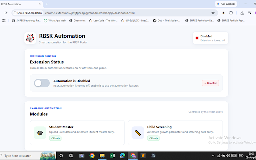 Shree RBSK :: Automation for RBSK Child Screening and Student Master.