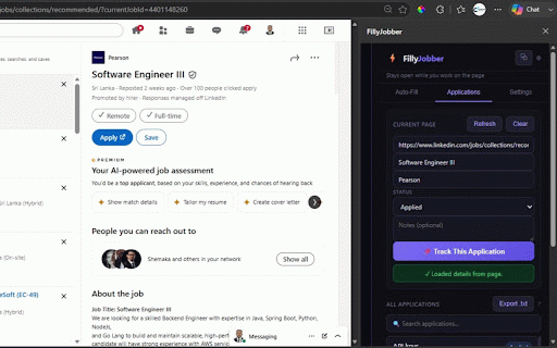 FillyJobber :: Auto-fill job applications and track your job search.
