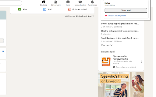 LinkedIn Feed Blocker :: Hide the LinkedIn feed with a single toggle.