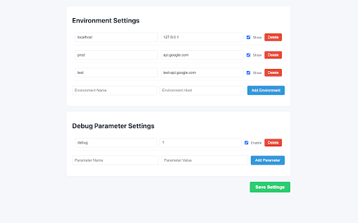 URL Param Editor :: URL parameter modification tool - easily edit URL parameters and switch between environments