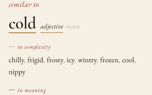 Wurding :: Select a word while writing and explore words similar in meaning, sound, root, type, and feeling. More than just a Thesaurus.
