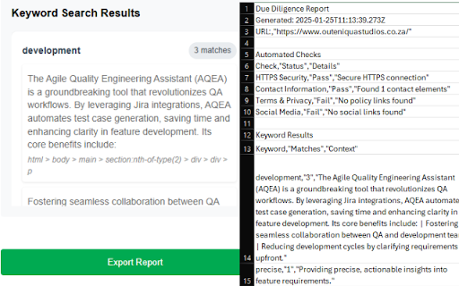 Due Diligence Helper :: A Chrome extension to help with due diligence research