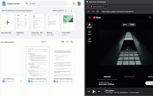 Yan Panel Sekme Yöneticisi :: Daha iyi çoklu görev için sekmeleri Chrome'un yan panelinde açın