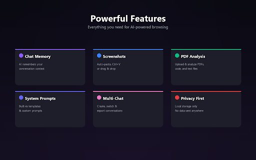 Multi-AI Edge Extension :: Access Gemini, ChatGPT, Claude, Groq & more from one sidebar. Screenshots, PDF analysis, chat history.