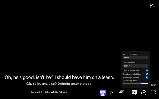 Dual Subtitles For Netflix - Wordy :: Learn languages while watching Netflix with dual subtitles, word translations. The companion extension for Wordy mobile app.