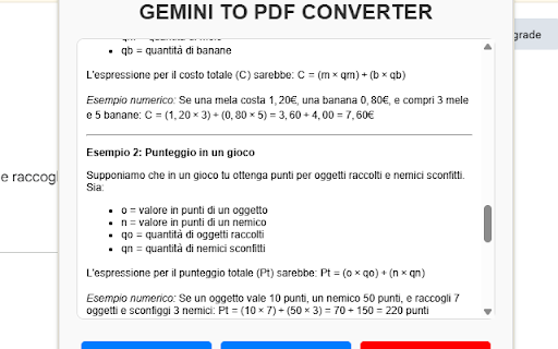 Gemini to PDF Saver :: Export Gemini conversations to PDF with selective questions and answers.