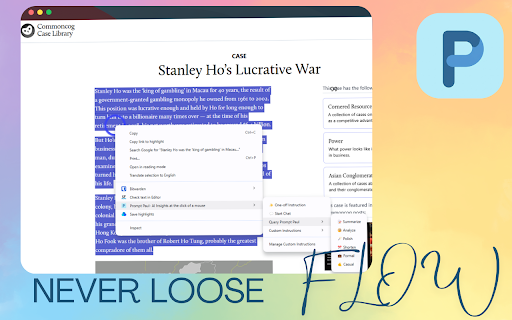 Prompt Paul- AI Insights at the click of a mouse :: A Chrome extension for processing selected text using an LLM endpoint