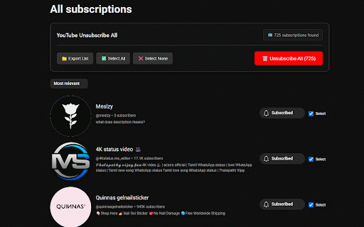 Youtube Unsubscribe All :: Youtube unsubscribe all