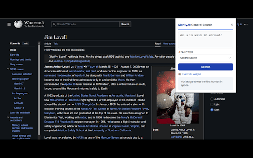 ClarityAI :: Your AI assistant for any webpage. Ask questions, get summaries, and explore content effortlessly