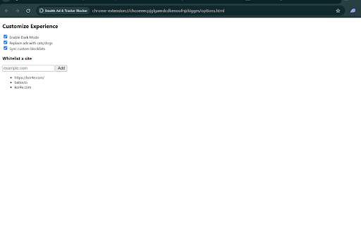 Stealth Ad & Tracker Blocker :: Blocks ads, popups, trackers, and malvertising stealthily.