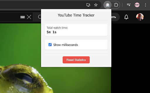 YouTube Milliseconds Timer :: Adds millisecond precision to YouTube video timestamps and tracks viewing time