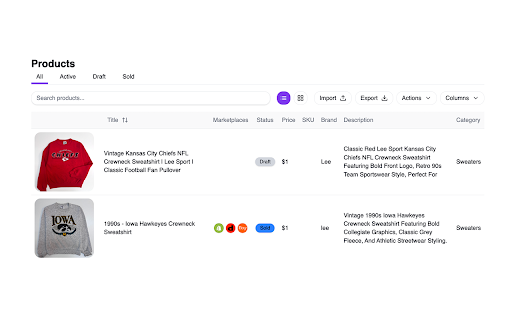 Secnd - Resale made simple :: Automatically sync and monitor your marketplace sessions to your Secnd account.
