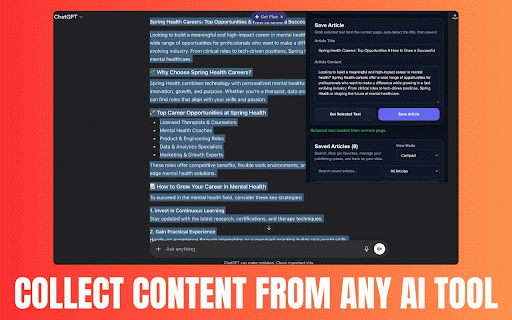 AI Article Publisher :: Save AI-generated articles and open them in the WordPress editor for manual review.