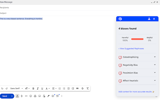 CogbiasAI :: Cognative bias detection in your browser