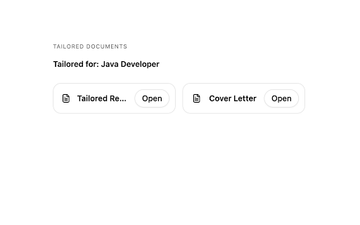 ApplyForge :: Tailor applications as you browse. Generate matched resumes and cover letters from job postings via a side panel.