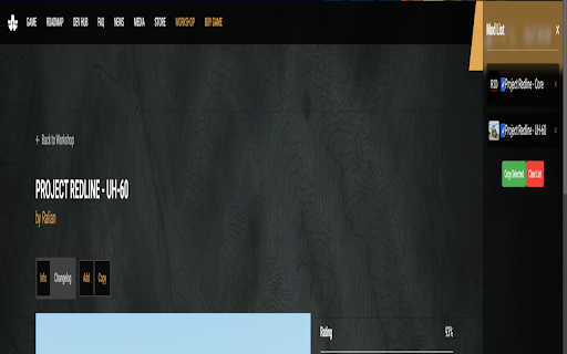Arma Reforger Workshop Mod Info Extractor :: Extracts Arma Reforger mod info for JSON copying, builds selectable lists, and checks for mod updates in background.