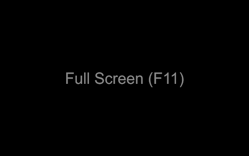Black Screen :: A pure black screen in a new tab