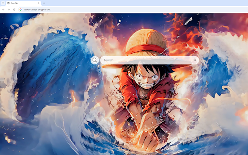 Monkey D. Luffy Live Wallpaper :: Luffy strikes the water with power, splitting it in two with his incredible strength.
