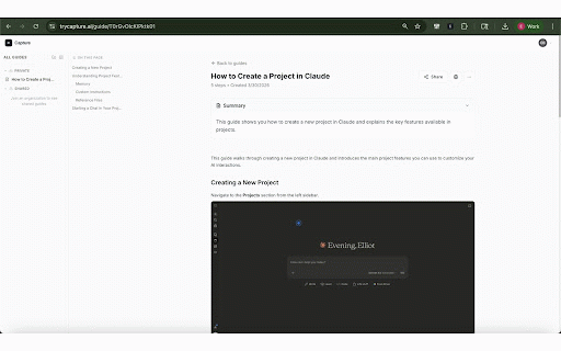 Capture :: Turn any workflow into a step-by-step guide
